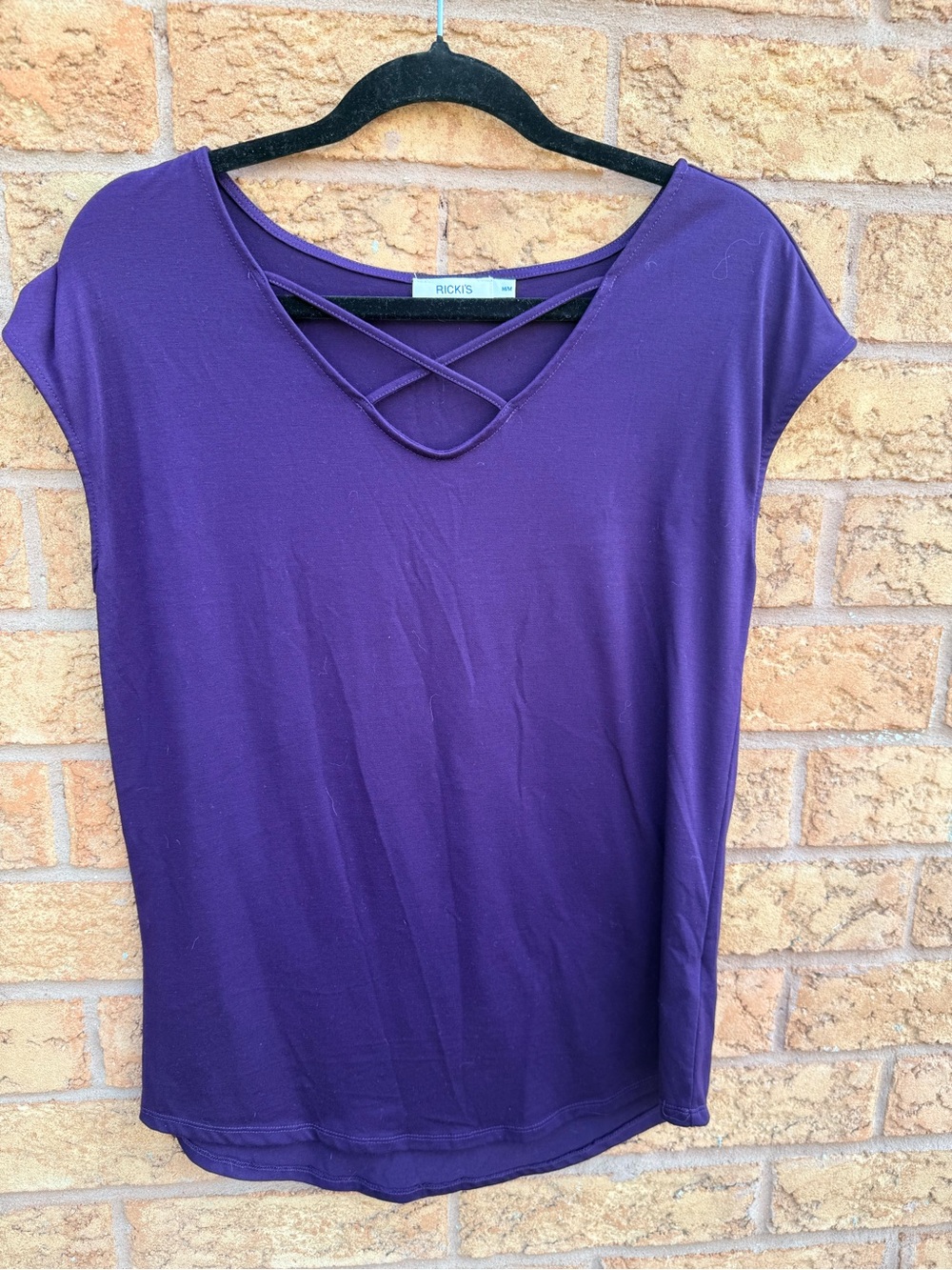 💫10/$25 • Ricki's Purple Crisscross V-Neck Women's Top